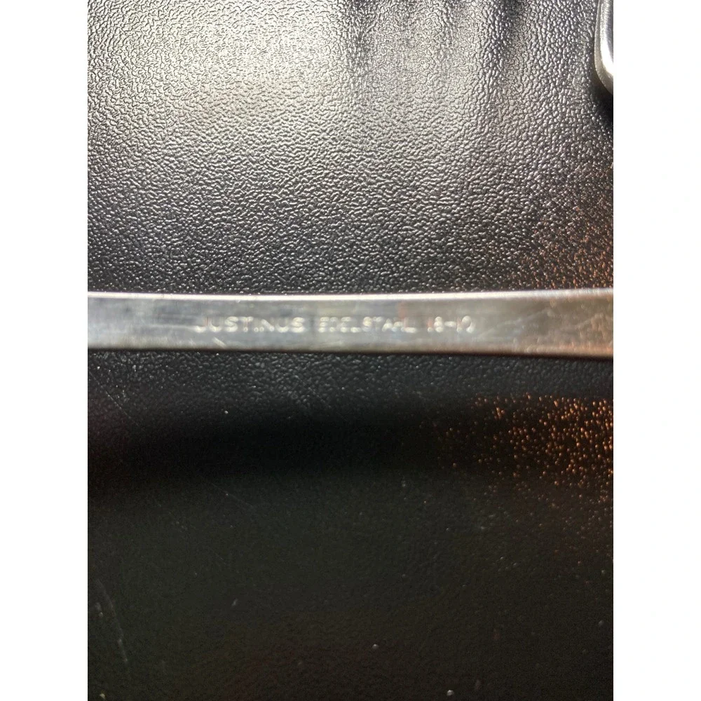 Justinus Edelstahl 18/10 Stainless 6 Dinner Forks Germany Flatware Swirl Line‎